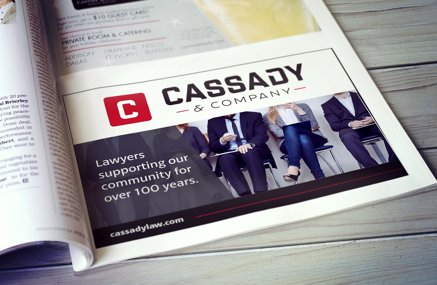 Cassady & Company advertisement