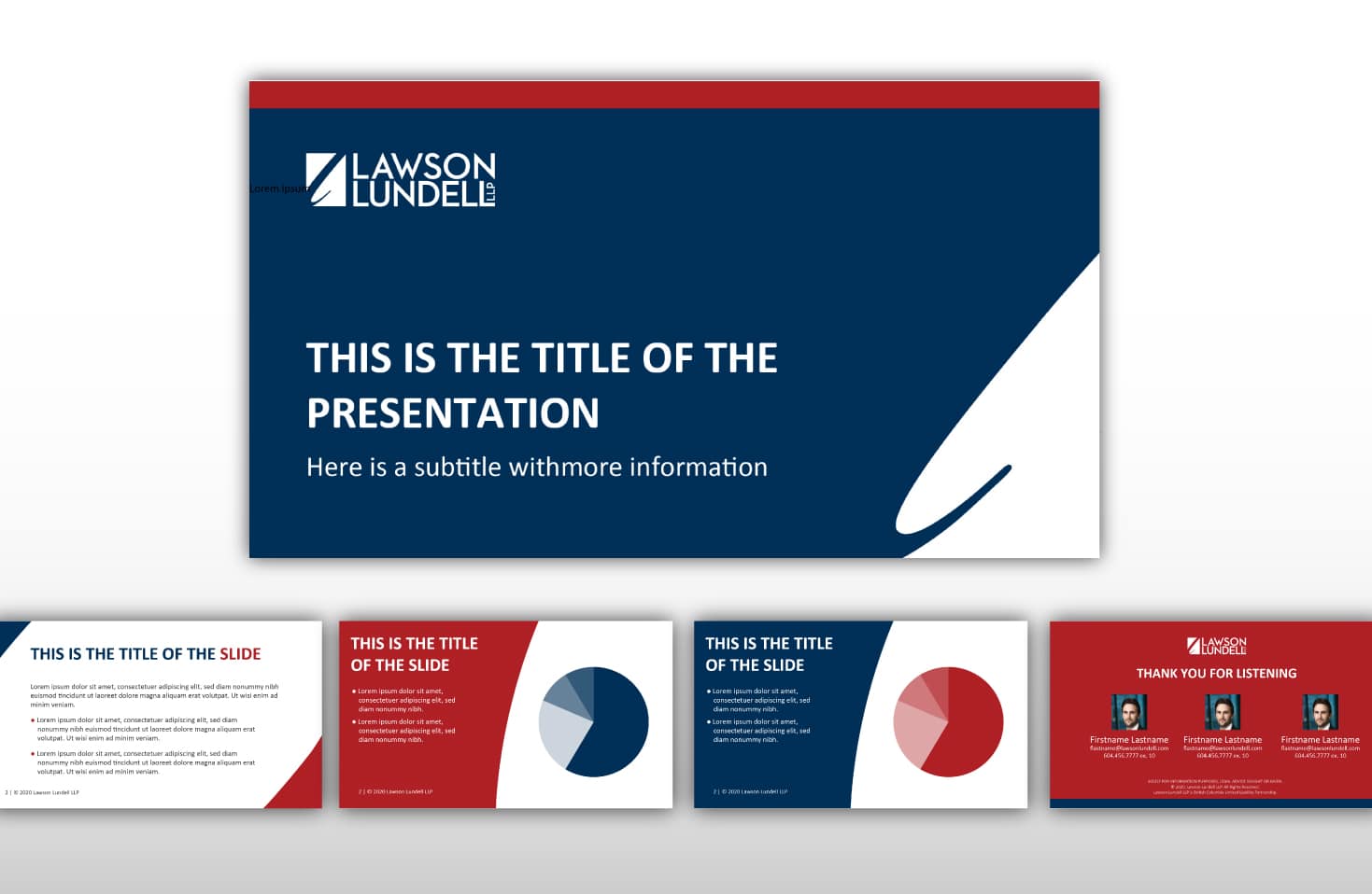 lawson lundell law firm powerpoint template design