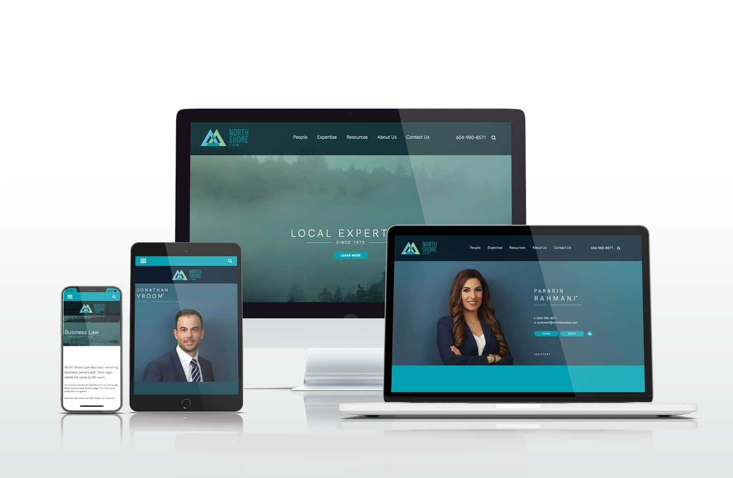 north shore law - law firm website