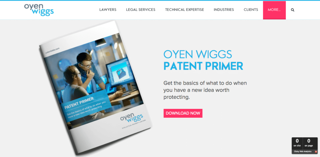 Oyen Wiggs Patent Primer: A resource for entrepreneurs
